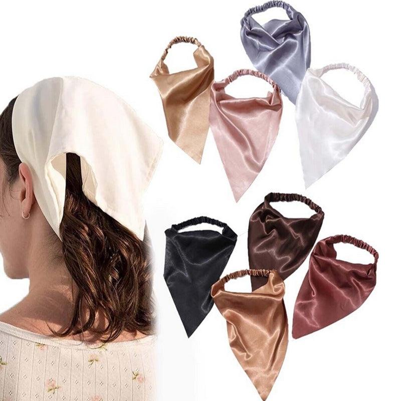 Solid Color Fabric Head Scarf Women's Hair Band