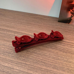 Crystal Stone Braided Hair Clip Rhinestone Hairpin