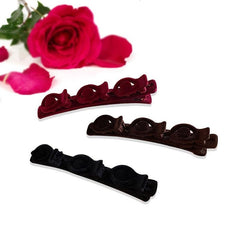 Crystal Stone Braided Hair Clip Rhinestone Hairpin