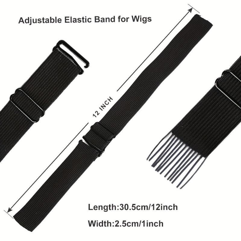 Elastic Band For Wigs Adjustable Strap Sewing Wig Making Secure 30 48X2.5
