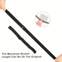 Elastic Band For Wigs Adjustable Strap Sewing Wig Making Secure 30 48X2.5