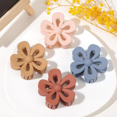 4pcs Matte Flower Claw Hair Clips for Thick Hair