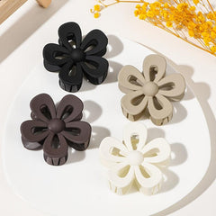 4pcs Matte Flower Claw Hair Clips for Thick Hair