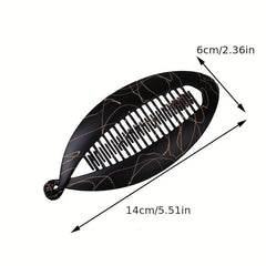 Fish Shaped Ponytail Hair Claw Vintage Hair Clip Hair Accessories For Women