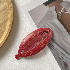 Fish Shaped Ponytail Hair Claw Vintage Hair Clip Hair Accessories For Women