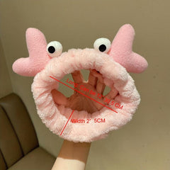 Crab Headband Funny Hair Accessories for Spa Makeup Skincare