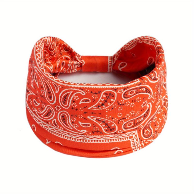 Vintage Paisley Pattern Hair Tie Stretch Knotted Headband