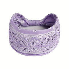 Vintage Paisley Pattern Hair Tie Stretch Knotted Headband