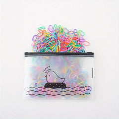 500pcs Children's Hair Ties Elastic Hair Ropes All match Hair Accessories