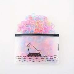 500pcs Children's Hair Ties Elastic Hair Ropes All match Hair Accessories