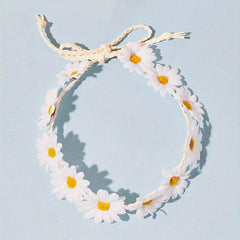 Sun Flower Wreath Headband Small Daisy Seaside Style Hair Accessory