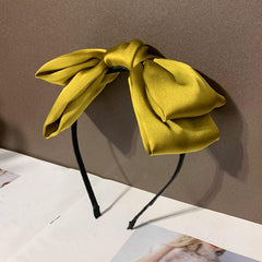 Big Bows Hairband Silk Fabric HeadBand For Girls Teens