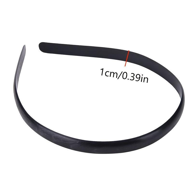 10pcs Plastic Hair Band No Teeth Solid Headband Hair Accessory