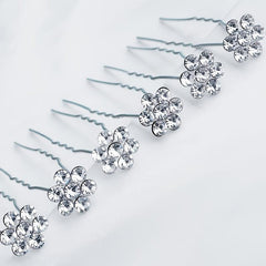 20pcs Bridal Crystal Rhinestone U Hairpins Wedding Party Women Hair Accessories