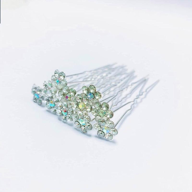 20pcs Bridal Crystal Rhinestone U Hairpins Wedding Party Women Hair Accessories