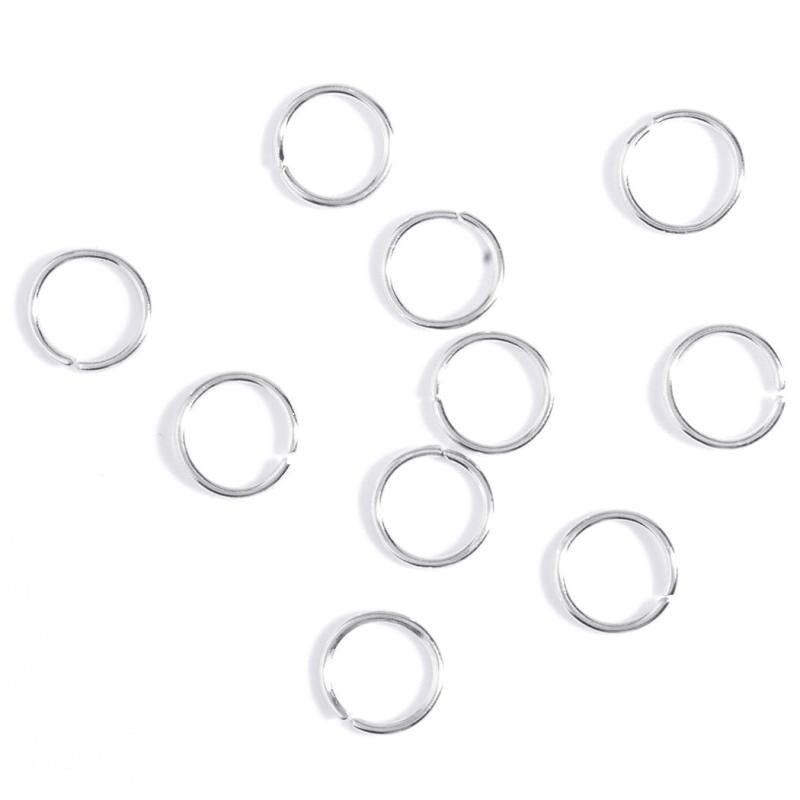 10 Pcs Circle Hair Ring Set Metal Clips Hair Decorative Accessories