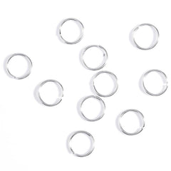 10 Pcs Circle Hair Ring Set Metal Clips Hair Decorative Accessories