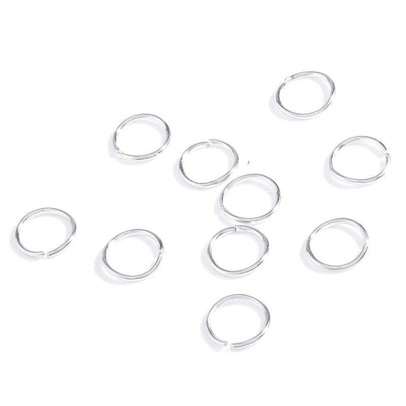 10 Pcs Circle Hair Ring Set Metal Clips Hair Decorative Accessories