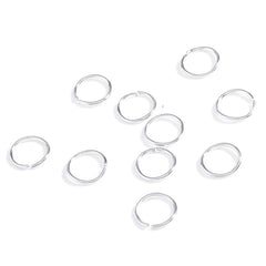 10 Pcs Circle Hair Ring Set Metal Clips Hair Decorative Accessories