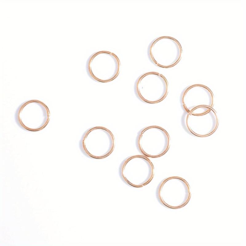 10 Pcs Circle Hair Ring Set Metal Clips Hair Decorative Accessories