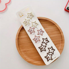 10pcs Macaroon Snap Hair Clips Non Slip Hair Accessory