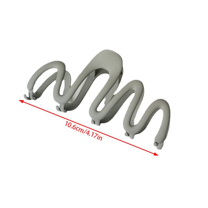 Geometric Wave Line Hair Claw Clip for Thick Hair