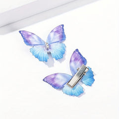 5pcs Colorful Butterfly Hair Clip Side Hair Bang Braids Women Girls Sweet Clip