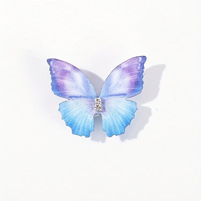 5pcs Colorful Butterfly Hair Clip Side Hair Bang Braids Women Girls Sweet Clip