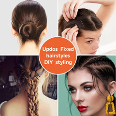 100pcs Wave Shape Invisible Hair Styling Bobby Pins