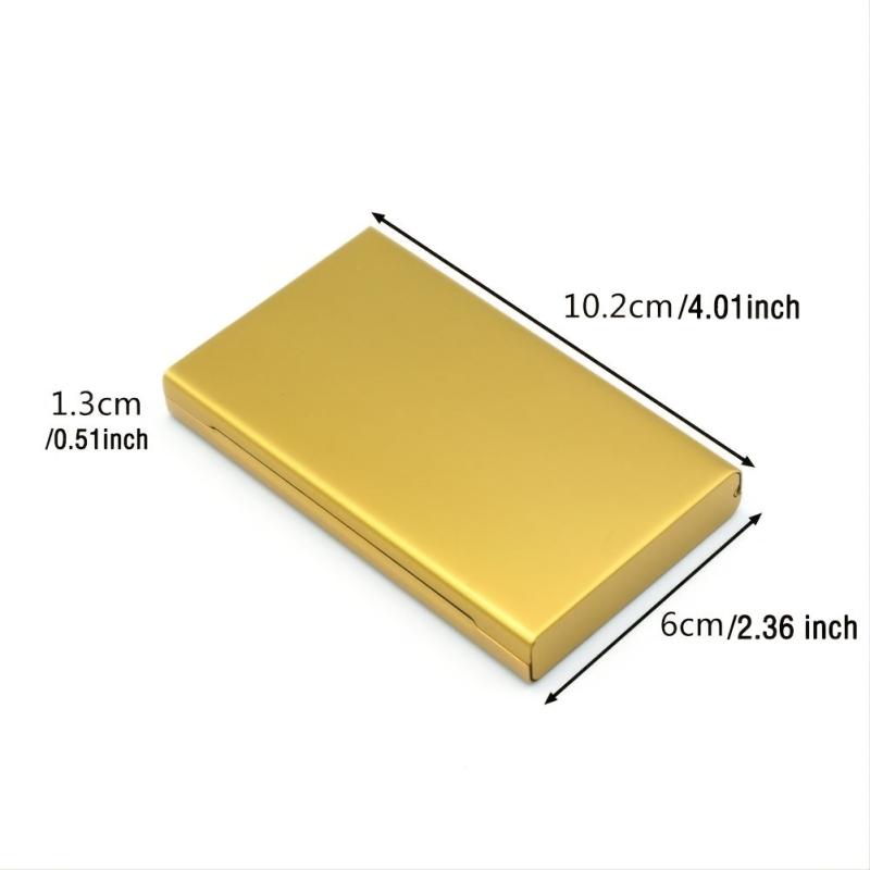 Aluminum Alloy Thin Cigarette Case Holder Pocket Box