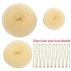 Hair Bun Maker Set Donut Hair Bun Maker Hair Elastic Bands Hair Pins Chignon