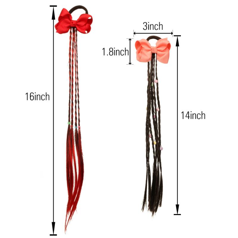 Colorful Braided Hair Extensions Ponytails