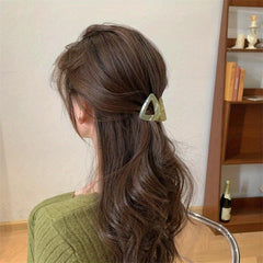 Jelly Hair Claw Triangle Hair Clip Style Nonslip Ponytail Holder