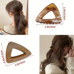 Jelly Hair Claw Triangle Hair Clip Style Nonslip Ponytail Holder