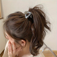 Jelly Hair Claw Triangle Hair Clip Style Nonslip Ponytail Holder