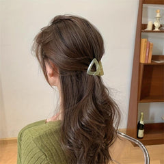 Jelly Hair Claw Triangle Hair Clip Style Nonslip Ponytail Holder