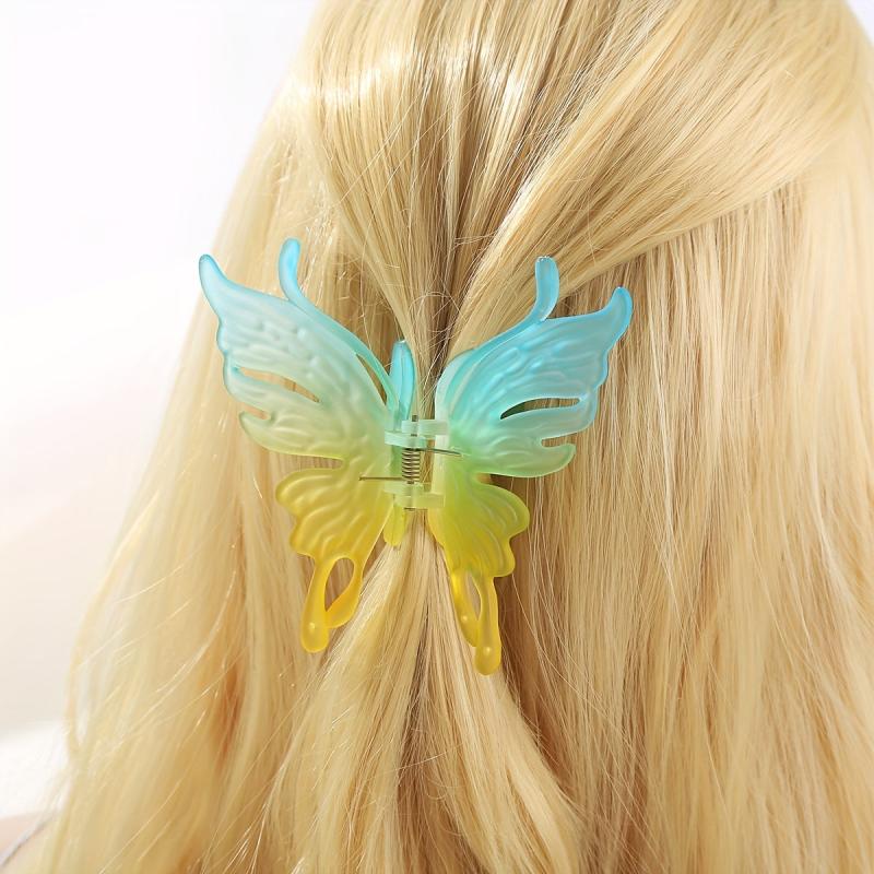 Matte Butterfly Hair Claw Clip Strong Hold Grip Hair Jaw Clip