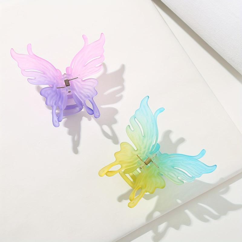 Matte Butterfly Hair Claw Clip Strong Hold Grip Hair Jaw Clip