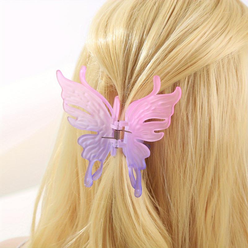 Matte Butterfly Hair Claw Clip Strong Hold Grip Hair Jaw Clip
