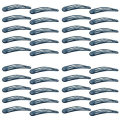 40pcs Solid Medium Hair Snap Clip Girls Women Hair Accessory
