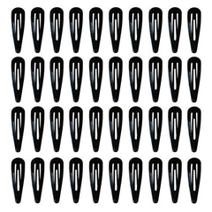 40pcs Solid Medium Hair Snap Clip Girls Women Hair Accessory