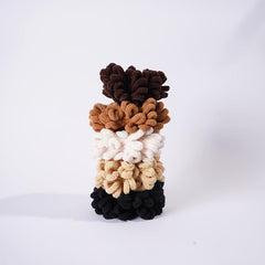 Fluffy Velvet Hijab Scrunchie Solid Hair Ring Tie Bun Clip