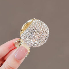 Faux Pearl Rhinestone Hair Claw Ponytail Clip Hair Accessories