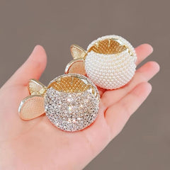 Faux Pearl Rhinestone Hair Claw Ponytail Clip Hair Accessories