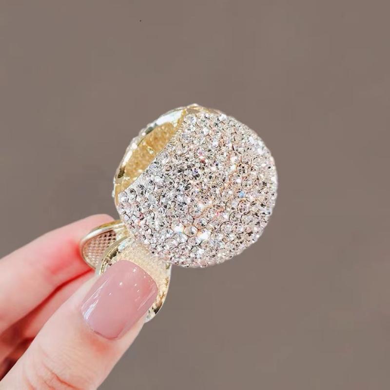 Faux Pearl Rhinestone Hair Claw Ponytail Clip Hair Accessories