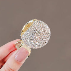 Faux Pearl Rhinestone Hair Claw Ponytail Clip Hair Accessories