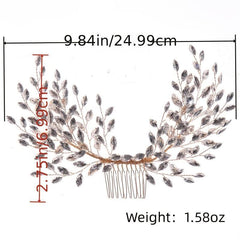 Crystal Pearl Bridal Hair Comb for Wedding