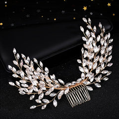 Crystal Pearl Bridal Hair Comb for Wedding