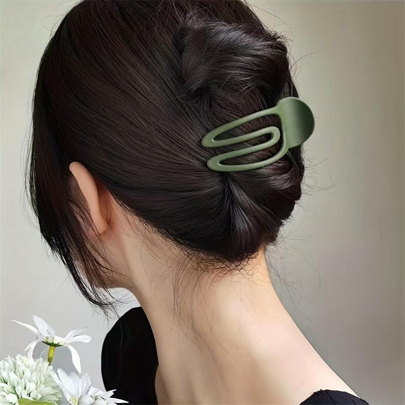 Hairpin Toothed Hollow U-shaped Hairpin Back Head Ponytail Clip
