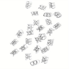 26pcs Hollowed Metal Hair Ring Braiding Hair Accessories For Curly Hair